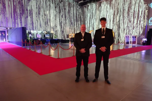 Pracownicy Genesis Security przy wejściu na Bal Prezydencki w Opolu