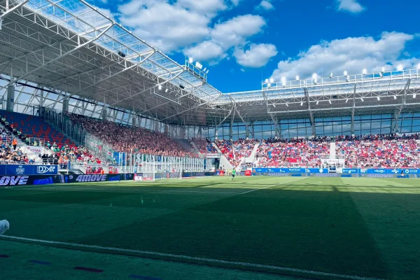 Widok stadionu ITAKA ARENA podczas meczu Odry Opole